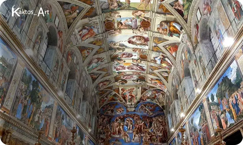 سقف کلیسا سیستن توسط میکل آنژ