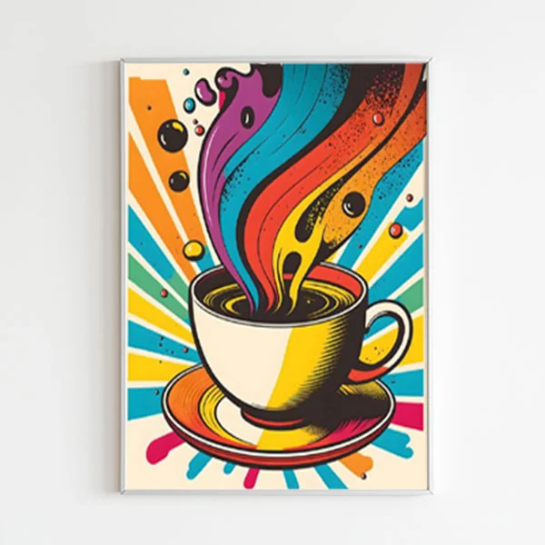 تابلو مینیمال طرح قهوه کد 6